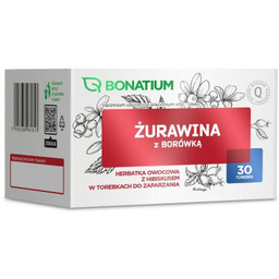 Bonatium Żurawina z borówką Herbatka owocowa, 30 sasz.