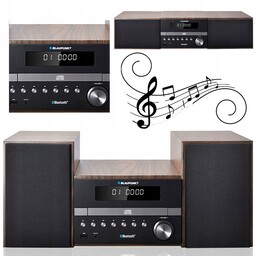Wieża stereo Blaupunkt Głośnik Nowoczesna Radio MS-46BT