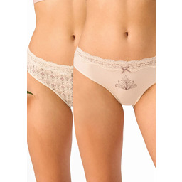 Figi damskie 2pak bawełniane niskie mini bikini