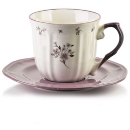 Filiżanka ze spodkiem 220ml ROSALIE 9x11,5x8cm fil/16x16x1,5cm