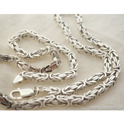SPLOT KRÓLEWSKI - 50cm srebrny łańcuch