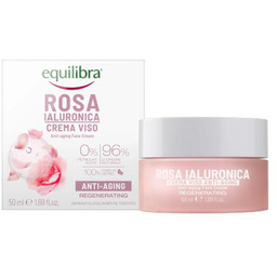 EQUILIBRA Rosa Różany krem przeciwstarzeniowy z kwasem hialuronowym,
