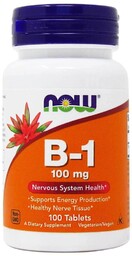 Witamina B1 - Vitamin B-1 Thiamine, Now Foods,
