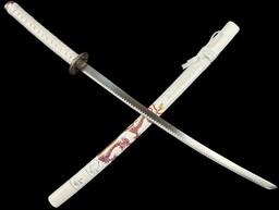 SAMURAJSKI MIECZ KATANA Z POCHWĄ +STOJAK 4KM100-405WH