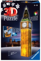 Ravensburger, Puzzle 3D: Big Ben nocą (12588)