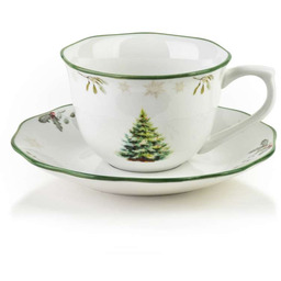 Filiżanka ze spodkiem 220ml SANTA LILA 9x11,5x8cm fil/15x15x1,5cm