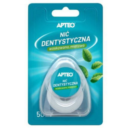 APTEO Nić dentystyczna woskowana miętowa, 50m -> Odbiór