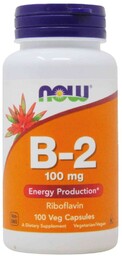 Witamina B2 - Vitamin B-2 Riboflavin, Now Foods,