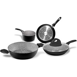 Aeternum, Stone in Black, Bateria 5 sztuk non-stick