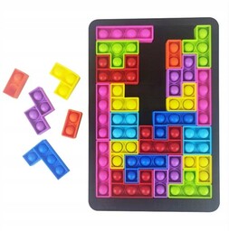 KingSzop Klocki Tetris Pop It Fidget Zabawka Popit