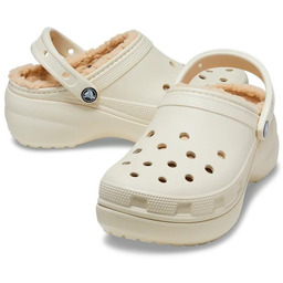 Crocs Damskie Ocieplane Buty Chodaki Platforma Classic Lined