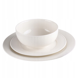 Serwis Obiadowy Porcelanowy 18EL 6 Osób Komplet Zestaw