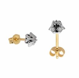 Kolczyki złote,wkrętki z cyrkoniami