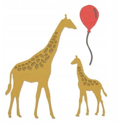 WYKROJNIK do papieru Sizzix Thinlits - Giraffes /żyrafy