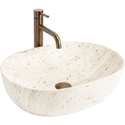 Rea Umywalka Nablatowa REA Amelia Travertine Classic 48