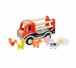 Zestaw Drewniany Farma Ciężarówka Ze Zwierzętami