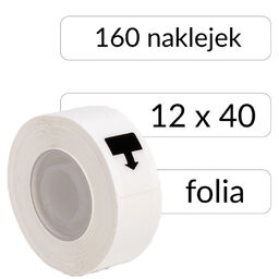 Etykiety foliowe termiczne Phomemo 12mmx40mm DP1240-160 do drukarek