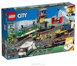 Lego City Pociąg towarowy (60198) Lokomotywa Wagony Tory