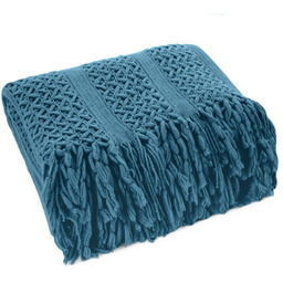 Koc 130 x 170 Akrylowy Akryl1 Granatowy