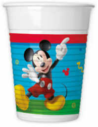 Kubeczki urodzinowe Myszka Mickey - 200 ml -