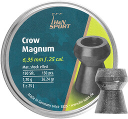 Śrut 6,35 mm diabolo H&N Crow Magnum 150