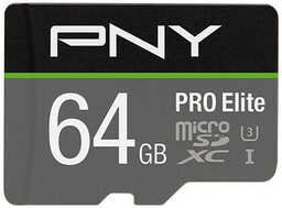 PNY Karta pamięci PRO Elite MicroSDXC 64GB P-SDU64GV31100PRO-GE