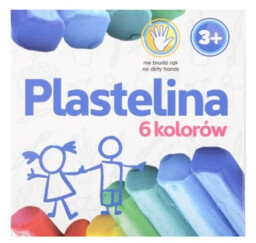 BestService - Plastelina szkolna 6 kolorów