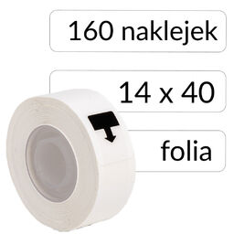 Etykiety foliowe termiczne Phomemo 14mmx40mm DP1440-160 do drukarek