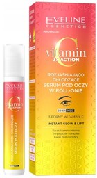 EVELINE Vitamin C 3x Action Rozjaśniająco-chłodzące serum pod