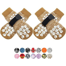 EXPAWLORER Skarpety dla psów z uchwytami dwustronne antypoślizgowe