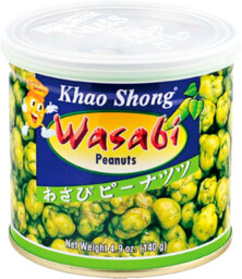 Orzeszki ziemne z wasabi, puszka 140g - Khao