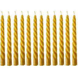 Świeczki Świeca z Wosku Pszczelego KRĘCONA 20cm Zestaw