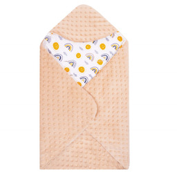 Otulacz dla niemowląt do fotelika, nosidełka, 77x77cm dwustronny