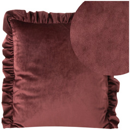 Poszewka 45 x 45 Dekoracyjna VELVET 25/N Czerwony
