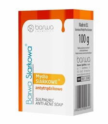 BARWA Siarkowa - mydło siarkowe 100g na trądzik