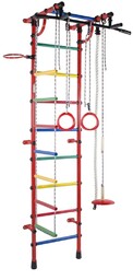 Małpiszon, drabinka gimnastyczna Gamma Plus czerwony