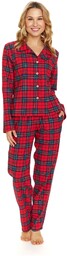 Piżama damska PM 7125 red check
