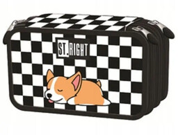 Piórnik potrójny z wyposażeniem PC5 Sleepy Corgi -