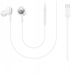Przewodowe słuchawki dokanałowe Samsung stereo Akg na kablu