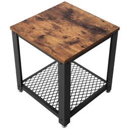 Edinos Industrialny Stolik Kawowy Z Półką D5-T52