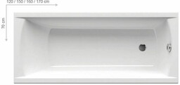RAVAK wanna prostokątna Classic N 160x70 C531000000