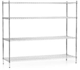 FORGAST Regał magazynowy ze stali chromowanej 180x60x155 cm