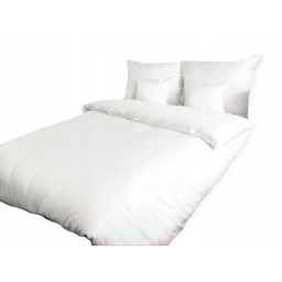 Pościel z kory 140x200 biała zapinana na guziki