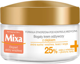 Mixa Intensywne Odżywienie, bogaty krem odżywczy z olejkiem,