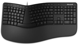 Microsoft Ergonomic Czarny Klawiatura membranowa