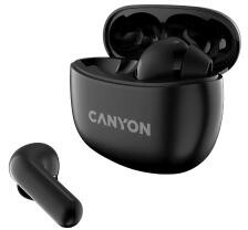 Canyon TWS-5 Dokanałowe Bluetooth 5.2 Czarny Słuchawki bezprzewodowe