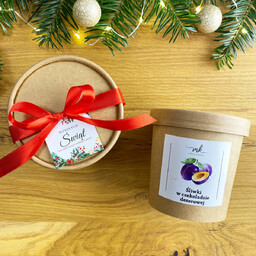 Śliwka w czekoladzie deserowej - Boże Narodzenie