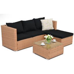 Meble ogrodowe z technorattanu Roma Corner 4 Garden