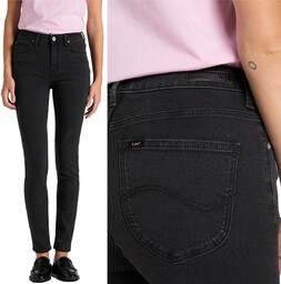 Lee SCARLETT HIGH Washed Black RURKI WYSOKI STAN