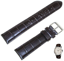 Skórzany pasek do zegarka Casio MTP-1383 brązowy 20